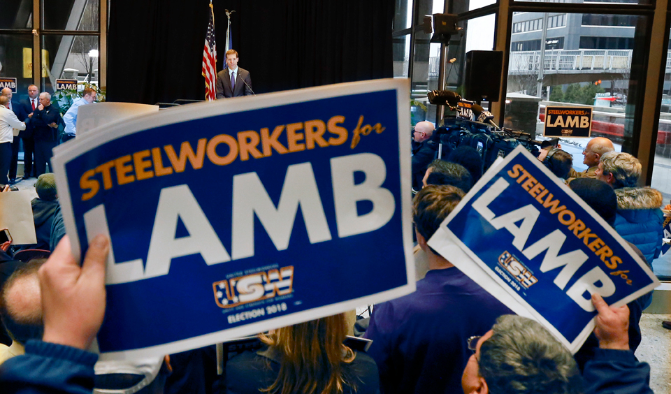 Unions carry Democrat to victory in Pennsylvania district won by Trump