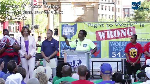 Unionists pack Ohio statehouse to protest anti-worker bills