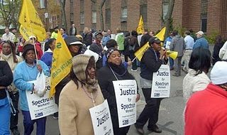 Nursing home workers mark sixth month of strike
