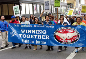 Hotel workers hit the bricks for fair contracts