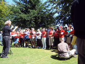 Veterans denounce Iraq war at U.S.-Canada Peace Arch