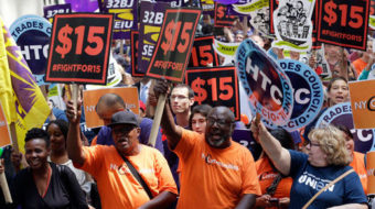 For labor, 2015 began and ended with political action