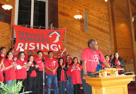 Food service workers demand corporate code of conduct