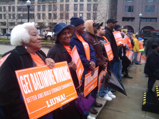 Baltimore workers rally for jobs