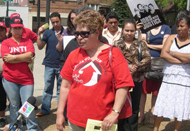 Laundry workers vow to strike till we win