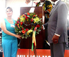 New Orleans residents march on Superdome