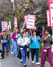 RNs strike over patient care