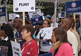 Marchers link struggles past to promising future