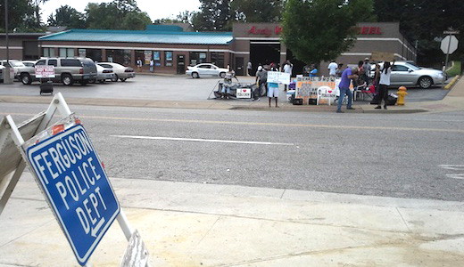 On the other side of Ferguson, a different kind of protest