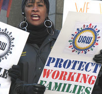 Autoworkers rally for good jobs