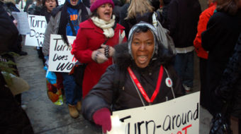 Rally calls for moratorium on school closings