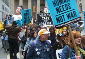 Health care not warfare!