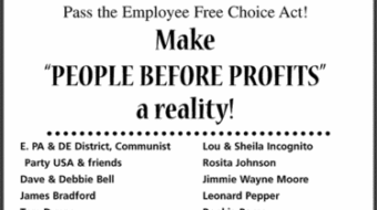 Make PEOPLE BEFORE PROFITS a Reality