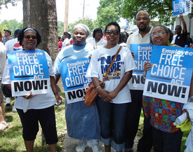 Razorbacks rally for Employee Free Choice