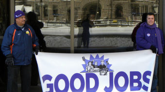 Ohio jobs march hits Wall St. greed