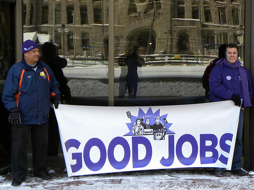 Ohio jobs march hits Wall St. greed