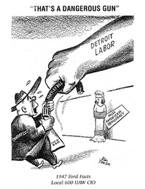 Cartoon book depicts labors fighting spirit