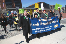 Steelworkers hit streets for Mexican miners