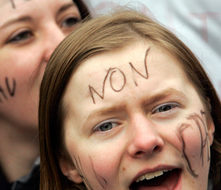 French protest job bill