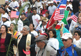Immigrant rights demo stresses family, values