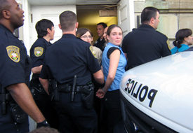 Virginia students sit in, 17 arrested in solidarity with campus workers for living wage