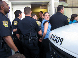 Virginia students sit in, 17 arrested in solidarity with campus workers for living wage