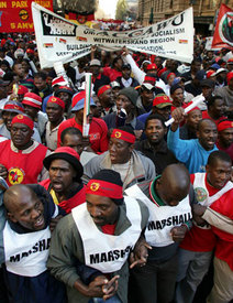 S. Africas workers strike for justice, jobs