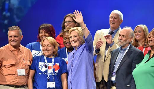 Teachers’ convention celebrates history, vision for future, Clinton support