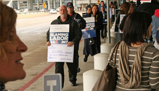 Targeted victims protest American Airlines bankruptcy plans