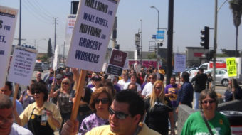 Union power: LA grocery workers march