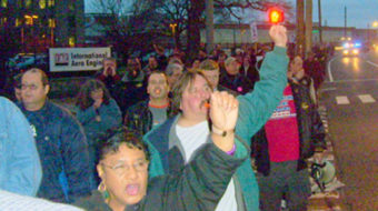 Machinists rally to save job security