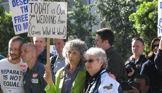 Marriage equality supporters celebrate Prop. 8 ruling
