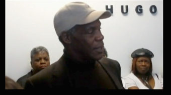 Workers battling plant shutdown get boost from Danny Glover