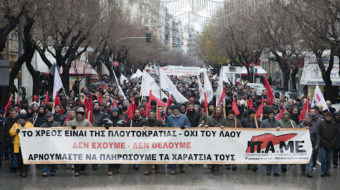 Huge protests as Greek Parliament votes for austerity