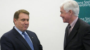 Hoffa gets university award, cites labor’s challenges