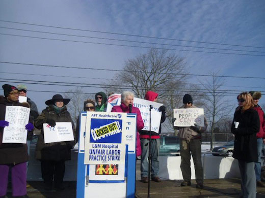 Locked out L&M nurses, techs get outpouring of support