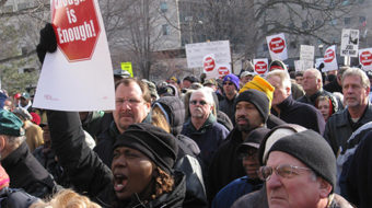 1,000 Michigan workers lobby: Save our communities!