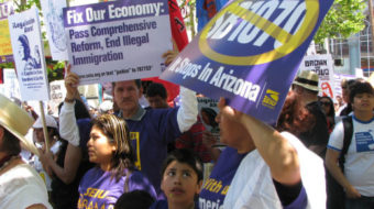 Huge May Day rallies fueled by outrage over Arizona law