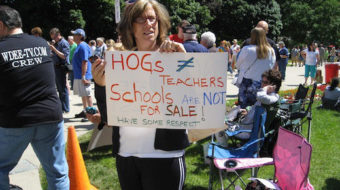 Michigan rally slams Republicans’ “Education Inc.” agenda