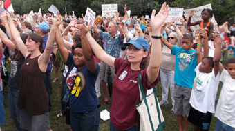 North Carolina crowd roars at governor: “Wrong! Wrong! Wrong!!”
