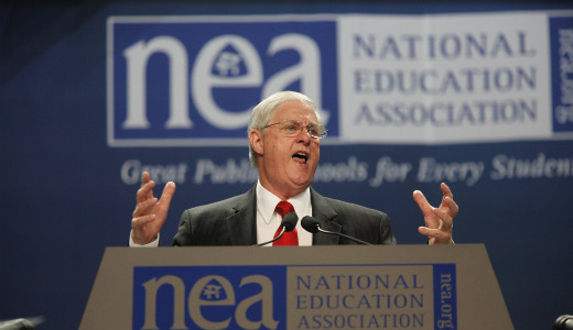 NEA splits with Obama over education law