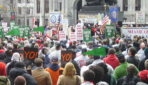 Philadelphia rally for Wisconsin workers: Everybody needs a union