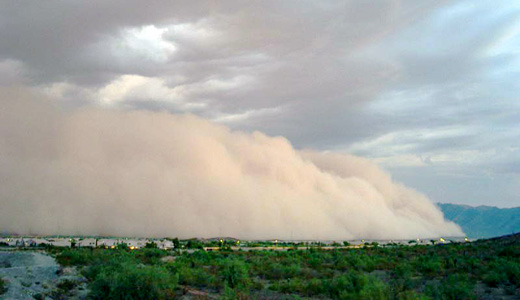 Huge Phoenix dust storm tied to climate change