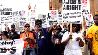 Labor organizing workers with social media