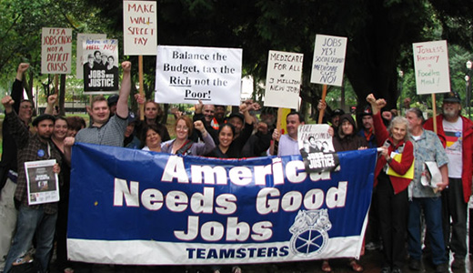 Oregon workers petition for jobs, safety net