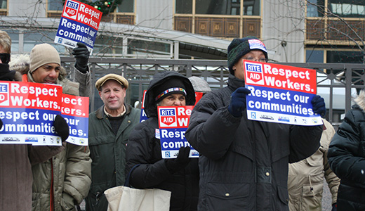 Demonstrators to Rite Aid: Respect workers, respect communities