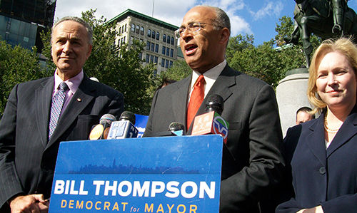 Schumer: Thompson will become mayor of NYC