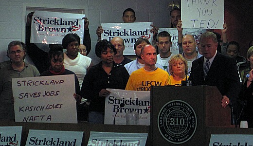 “Without Ted Strickland I wouldn’t have my job”