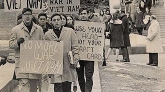 Today in labor history: Vietnam war protests, draft card burned