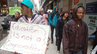 Chicago students walk out to protest education cuts